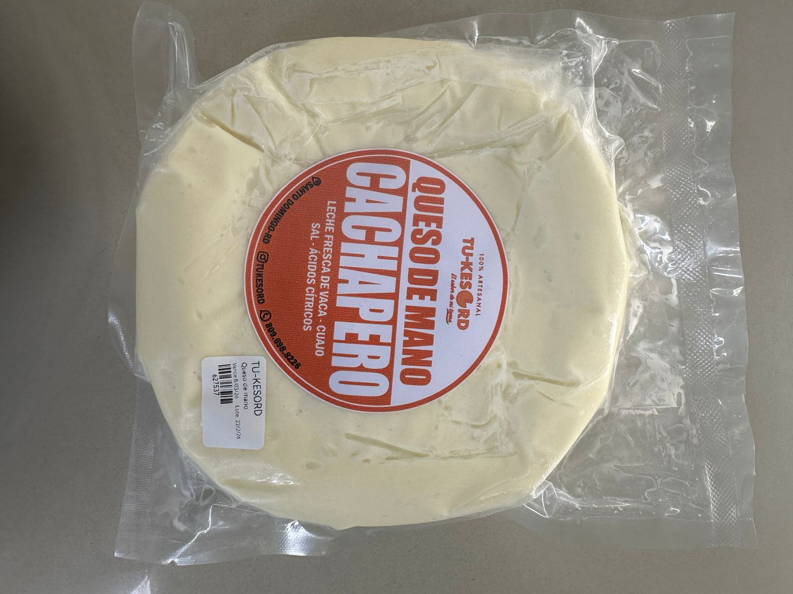 Queso Cachapero artesanal — fundente, ideal para cachapas y arepas