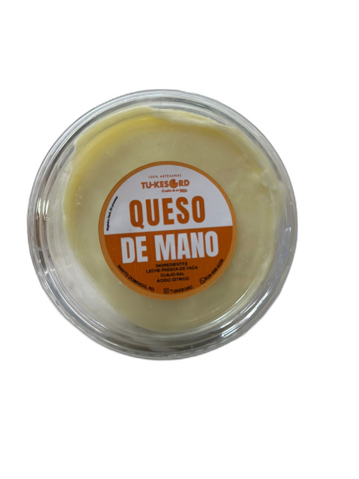 Queso de Mano artesanal TU-KESORD — suave y cremoso, elaborado a mano en Santo Domingo